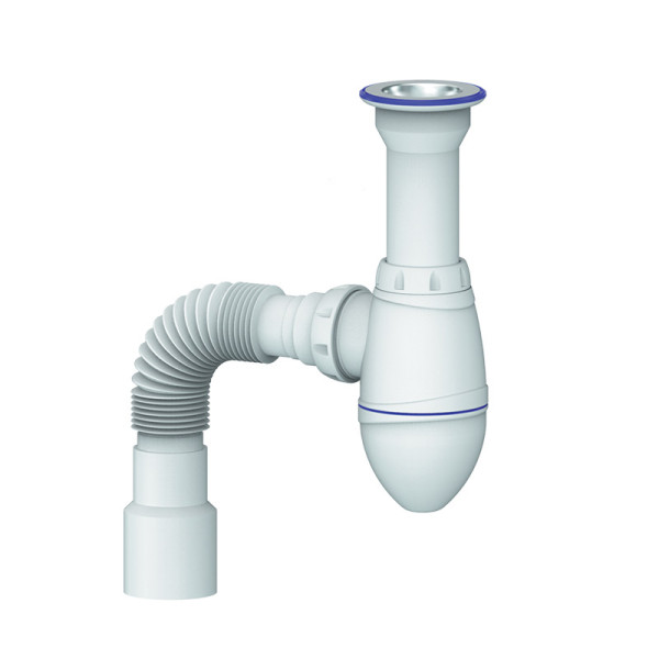 Сифон для раковины 1 1/2"x40 с литым выпуском и гибким отводом 40x40/50 Unicorn А120 Сифон для раковины 1 1/2"x40 с литым выпуском и гибким отводом 40x40/50 Unicorn А120