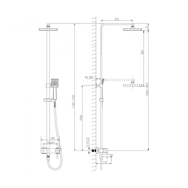 Душевая система Lemark Tropic (LM7004C)