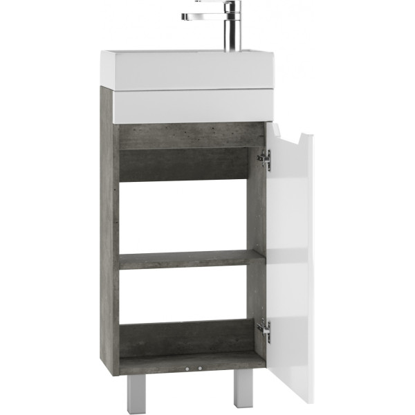 Тумба напольная Енисей 40 Мечта без ящика Бетон Айсберг Домино (DM2330T)