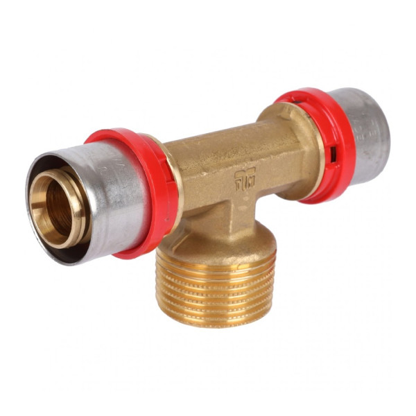 Тройник Tiemme 26х1"Нх26 латунь (пресс) (1650167 / 1658G260626CZ) Тройник Tiemme 26х1"Нх26 латунь (пресс) (1650167 / 1658G260626CZ)