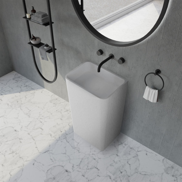 Раковина напольная Abber Stein 500x350 белый матовый (AS2505-H) Раковина напольная Abber Stein 500x350 белый матовый (AS2505-H)