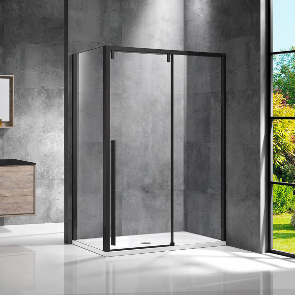 Душевой уголок Vincea Lugano VSR-1L-1 1200х800х1950 стекло прозрачное, профиль черный (VSR-1L8012CLB-1) Душевой уголок Vincea Lugano VSR-1L-1 1200х800х1950 стекло прозрачное, профиль черный (VSR-1L8012CLB-1)