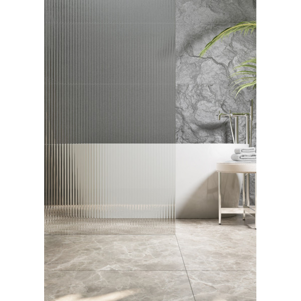 Душевое ограждение Roca Metropolis 90x200 стекло Рифленое, профиль хром (Z.RU93.0.768.0)