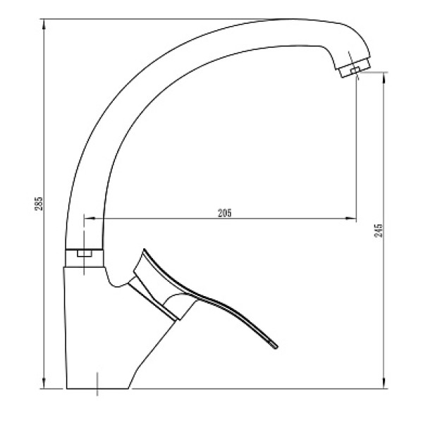 Смеситель для кухни L4101 хром, высокий излив Ligeya (L4101 Ligeya) Смеситель для кухни L4101 хром, высокий излив Ligeya (L4101 Ligeya)