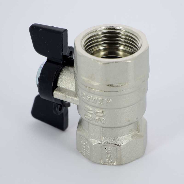 Кран Bugatti 3/4" ВВ шаровый Arizona 602 (черная бабочка) (06020014)