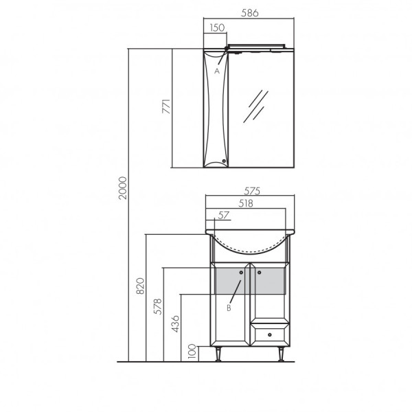 Тумба напольная Aquaton Джимми 522x300x720 белый (1.A250.3.01D.J01.0) Тумба напольная Aquaton Джимми 522x300x720 белый (1.A250.3.01D.J01.0)