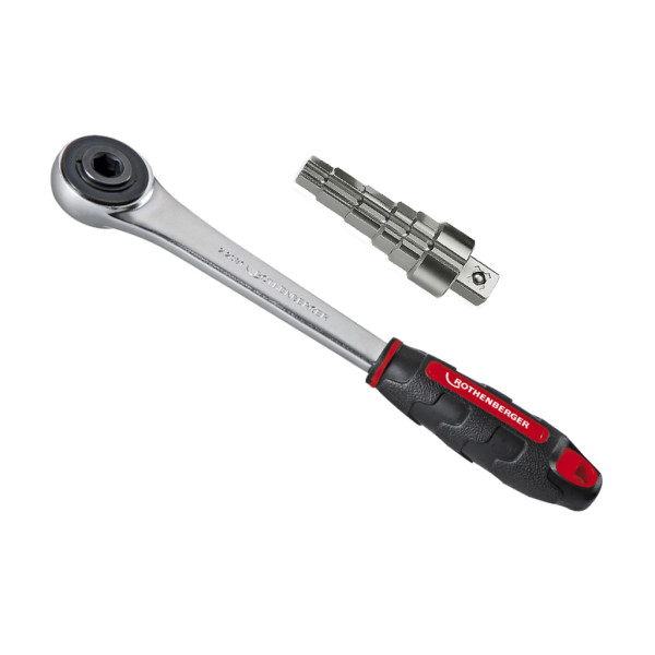 Набор Rothenberger с трещоткой и универсальным ступенчатым ключом (73297)