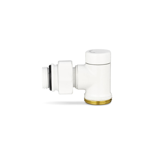 Фитинг угловой со встроенным шаровым краном 1/2"х3/4"(18)ЕК Varmega VMDV22 (белый) (VMDV22-100415)