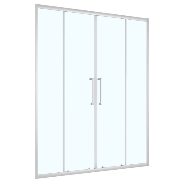 Дверь душевая Loranto 170x190 стекло прозрачное, профиль сатин (CS-AB04S-170)