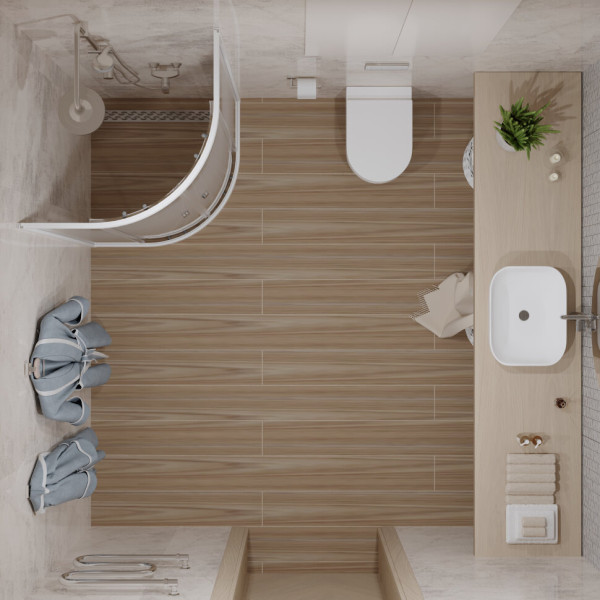 Душевой уголок Triton Лайт 100x100 стекло прозрачное, профиль белый (DK216_1)