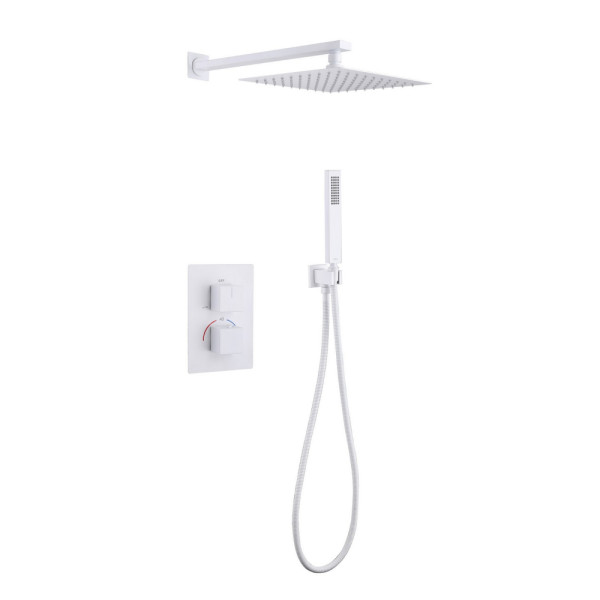 Душевая система Abber Daheim  белый матовый (AF8251W)