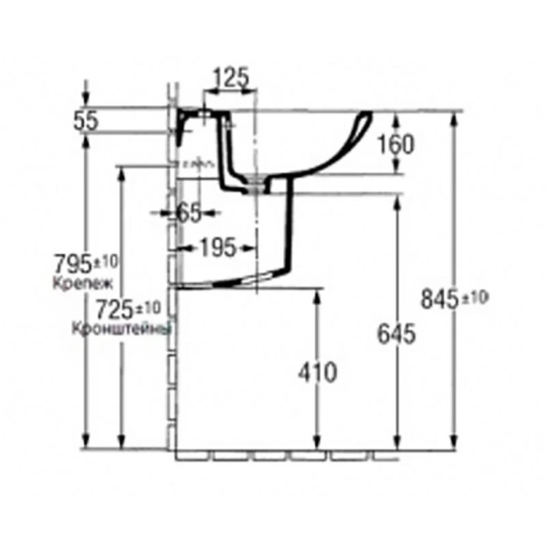 Полупьедестал Jacob Delafon Odeon-up белый (19085-00)