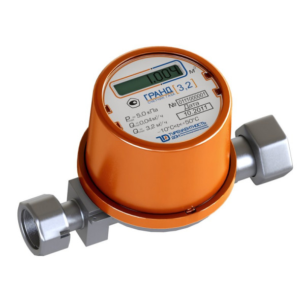 Счётчик газа Гранд 3,2 м3/час, 1/2" (белый) Счётчик газа Гранд 3,2 м3/час, 1/2" (белый)