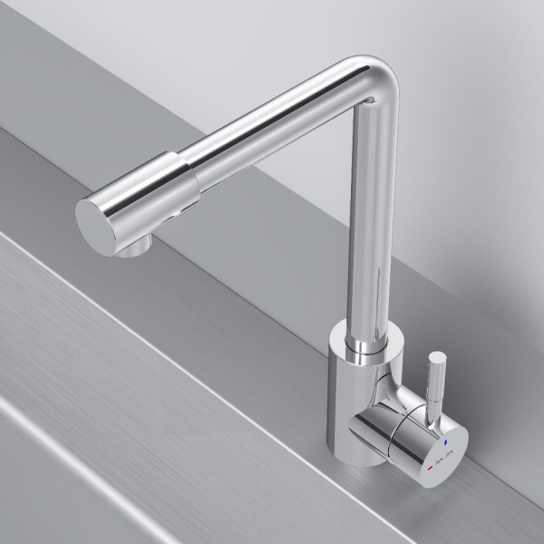 Смеситель для кухни AM.PM X-Joy S с L-изливом хром (F85B05000) Смеситель для кухни AM.PM X-Joy S с L-изливом хром (F85B05000)