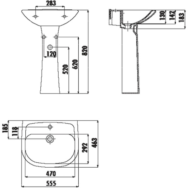 Пьедестал Creavit Pitta белая (PA250-00CB00E-0000 ) Пьедестал Creavit Pitta белая (PA250-00CB00E-0000 )