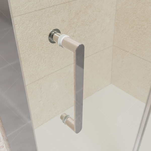 Душевая дверь RGW Passage 100x195 стекло шиншилла, профиль хром (41081410-51)