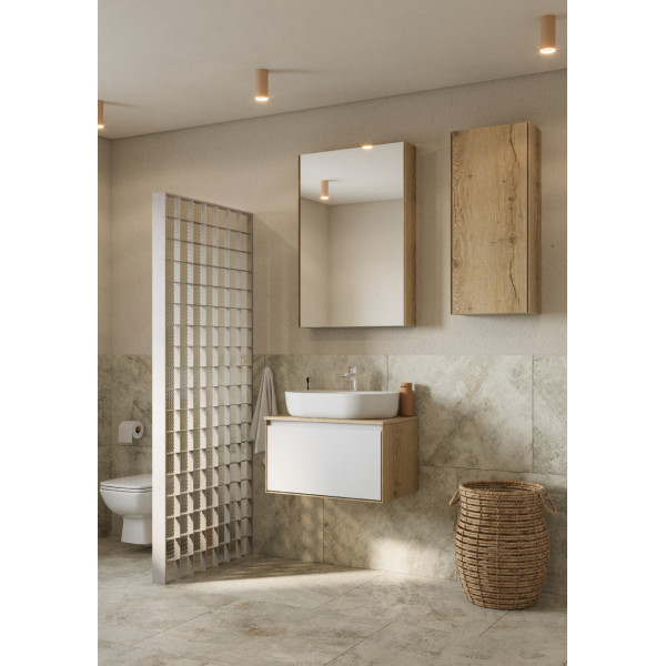 Шкаф подвесной Aquaton Либерти 400x200x900 дуб эльвезия (1.A280.0.03L.YC7.0)