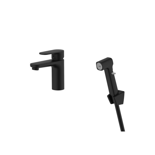Смеситель для раковины Aquatek Ника черный матовый (AQ1812MB) Смеситель для раковины Aquatek Ника черный матовый (AQ1812MB)