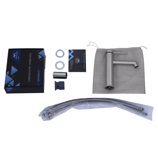 Смеситель для раковины Fashun сатин (A51133) Смеситель для раковины Fashun сатин (A51133)