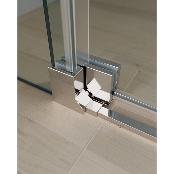 Душевой уголок Cezares Slider 70x100x195 стекло прозрачное, профиль хром (SLIDER-AH-1-100-70/80-C-Cr)