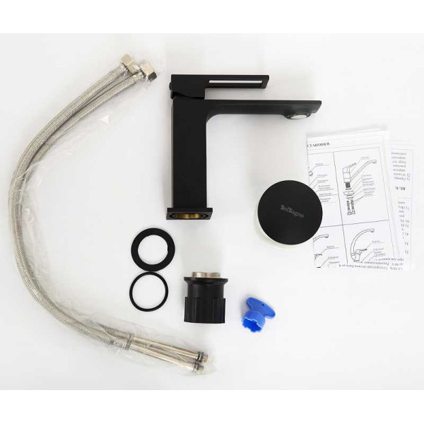 Смеситель для раковины Belbagno Luce черный (LUC-LVM-NERO) Смеситель для раковины Belbagno Luce черный (LUC-LVM-NERO)