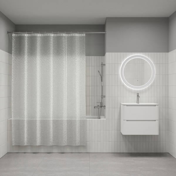 Шторка для ванн текстильная Iddis Promo 180x200 прозрачная (P01PV18i11)