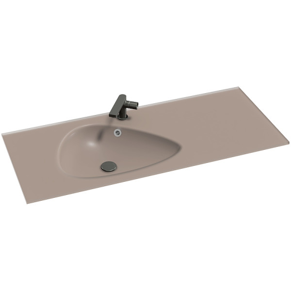 Раковина встраиваемая Jacob Delafon Nouvelle Vague 101x51 коричневая (EXAQ112-Z-MK4)