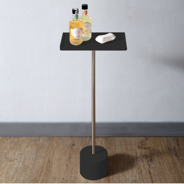 Стойка для ванной комнаты Abber Stein черная матовая (AS1635MB)