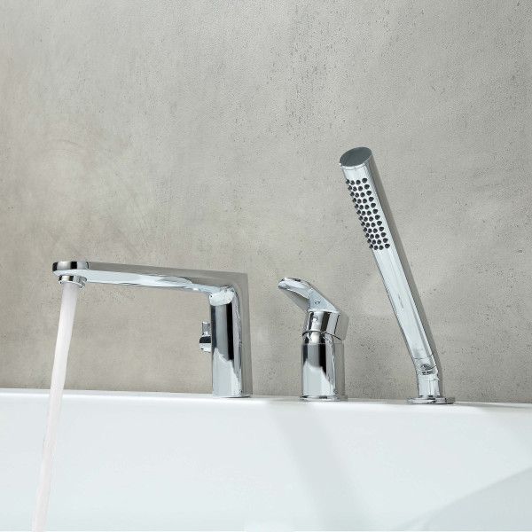 Смеситель на борт ванны Aquatek Ника хром (AQ1848CR) Смеситель на борт ванны Aquatek Ника хром (AQ1848CR)