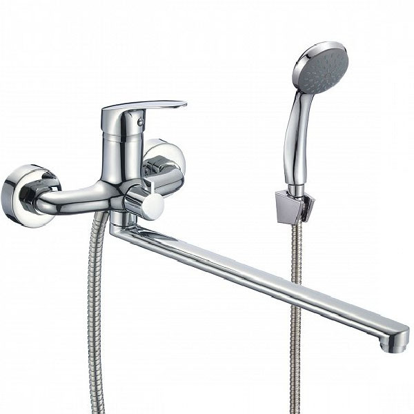 Смеситель для ванны и душа Milardo Simp с душевым комплектом, хром (SIMSB02M10)