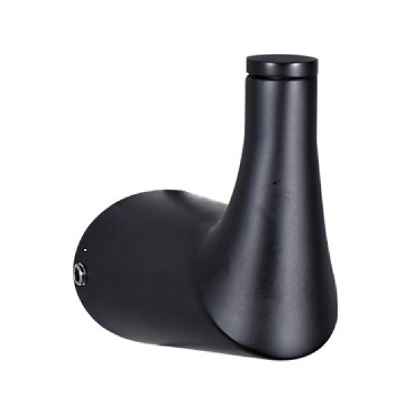 Крючок Fashun одинарный цинк. сплав + SUS201 чёрный (A1805-1-7)