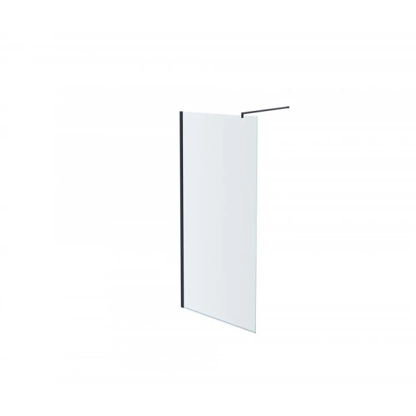Душевое ограждение Aquatek  Walk in 110x200 профиль черный, стекло прозрачное (AQ WIW 11020BL)