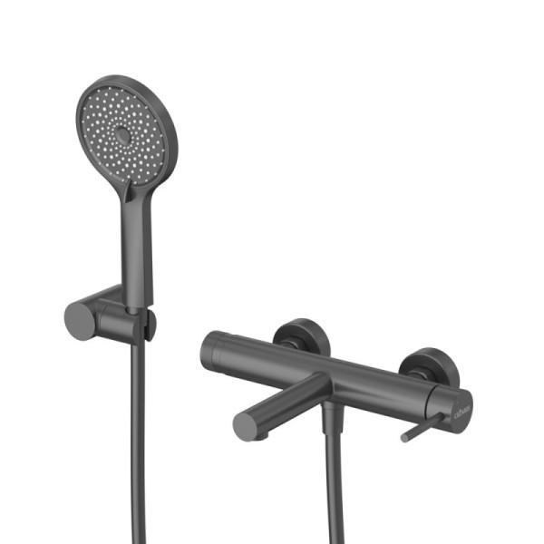 Смеситель для ванны и душа Cezares Relax черный матовый (RELAX-VD-NOP)