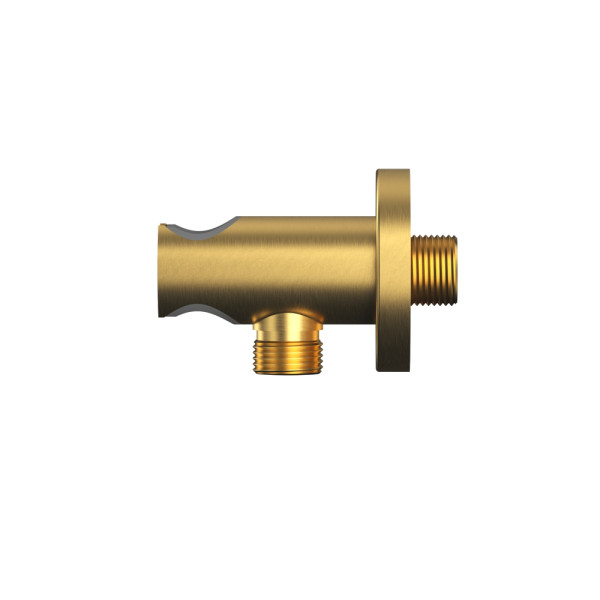 Подключение шланговое Whitecross Y с держателем брашированное золото (Y1005GLB) Подключение шланговое Whitecross Y с держателем брашированное золото (Y1005GLB)