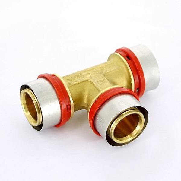 Тройник Tiemme 40х40х40 латунь (пресс) (1650083 / 1657G404040CZ) Тройник Tiemme 40х40х40 латунь (пресс) (1650083 / 1657G404040CZ)