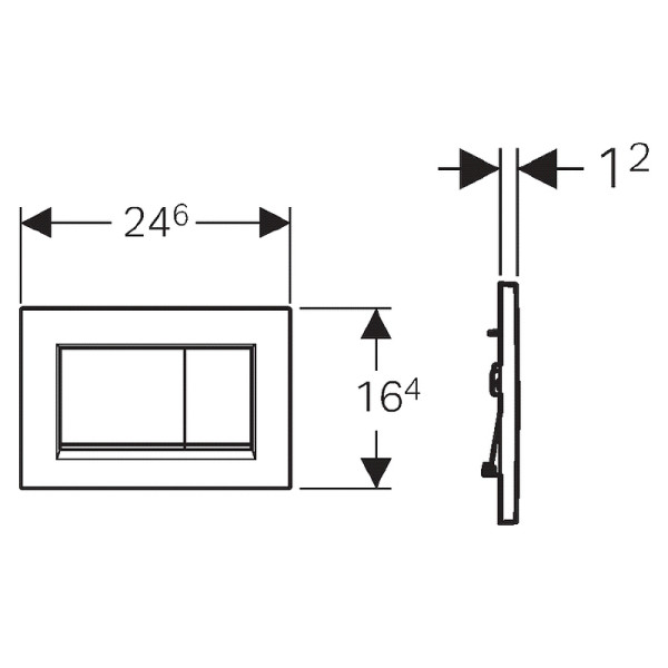 Клавиша смывная Geberit Sigma30 (115.883.11.1) Клавиша смывная Geberit Sigma30 (115.883.11.1)