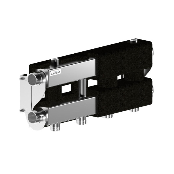 Коллектор модульный Gidruss MKSS-100-2.EPP (до 100 кВт, 2 магистрали G 1 1/4", 2 контура G 1", EPP-термоизоляция, 4D-кронштейны K.UMS, нерж ст.) Коллектор модульный Gidruss MKSS-100-2.EPP (до 100 кВт, 2 магистрали G 1 1/4", 2 контура G 1", EPP-термоизоляция, 4D-кронштейны K.UMS, нерж ст.)