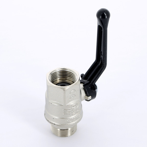 Кран Bugatti 3/4" ВН шаровый New Jersey 915 (черная ручка) (09150004)