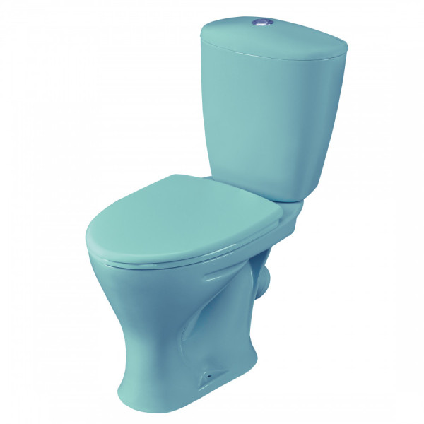 Унитаз-компакт Santeri Версия голубой 635x385x811 с сиденьем полипропилен голубой (1.P401.5.S06.00B.F)