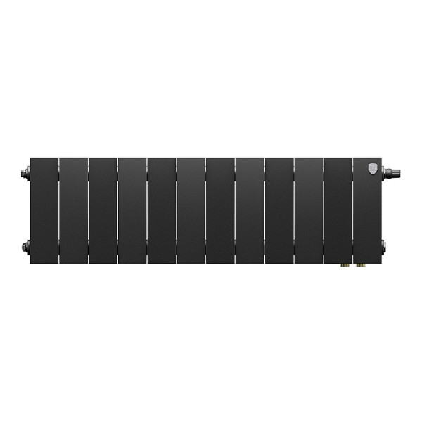 Радиатор биметаллический Royal Thermo PianoForte 200 Чёрный VR80 (12 секций) (RTPBVR803020012)