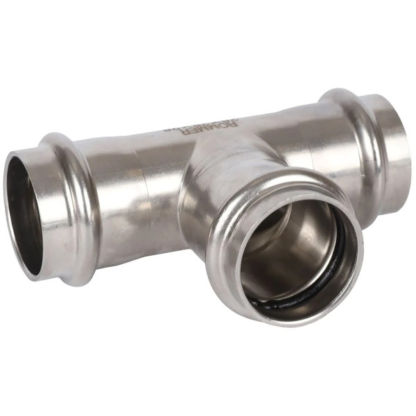 Тройник 28 Rommer из нержавеющей стали (пресс) (RSS-0013-000028) Тройник 28 Rommer из нержавеющей стали (пресс) (RSS-0013-000028)