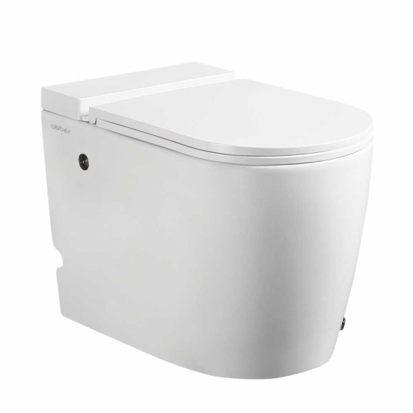 Унитаз напольный Abber Bequem с импульсным смывом, белый (AC1114P)