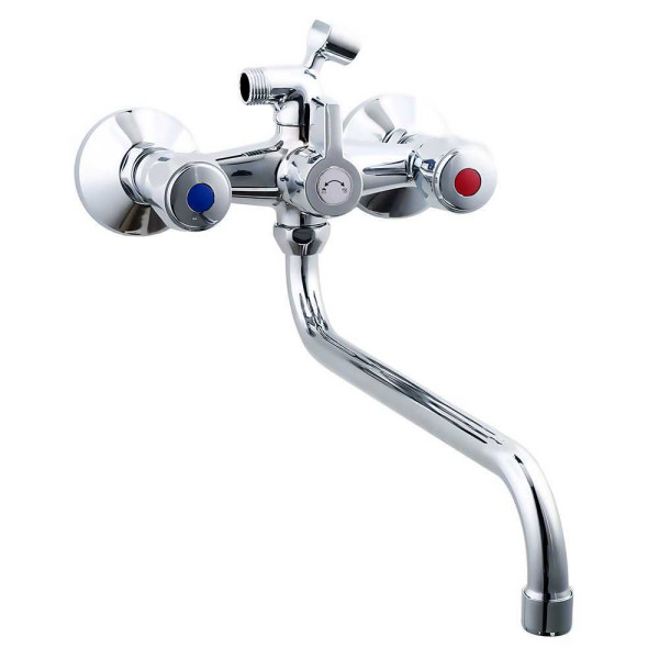 Смеситель для ванны и душа Plstart с душевым комплектом хром (PL2210)