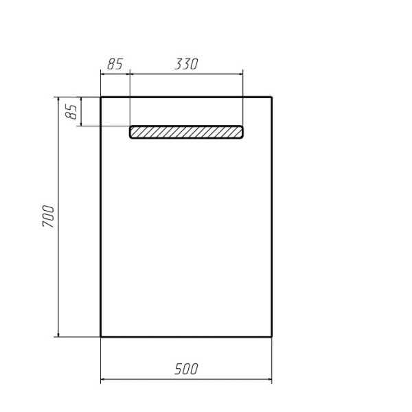 Зеркало Домино Good Light 50 с подсветкой (GL7003Z)