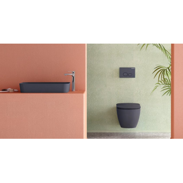 Раковина подвесная Creavit Антрацит (UL060-00AM00E-0000)