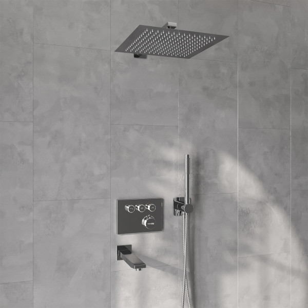 Смеситель для ванны и душа встраиваемый Thermo WasserKRAFT хром (A5858.090.118.271.010.137.091 Thermo ) Смеситель для ванны и душа встраиваемый Thermo WasserKRAFT хром (A5858.090.118.271.010.137.091 Thermo )