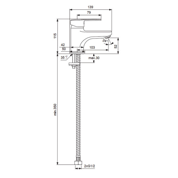 Смеситель для раковины Vidima Logik (BA275AA)