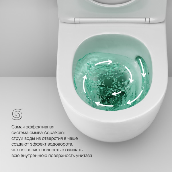 Унитаз подвесной AM.PM Like AquaSpin с сиденьем soft-close (C801900SC) Унитаз подвесной AM.PM Like AquaSpin с сиденьем soft-close (C801900SC)