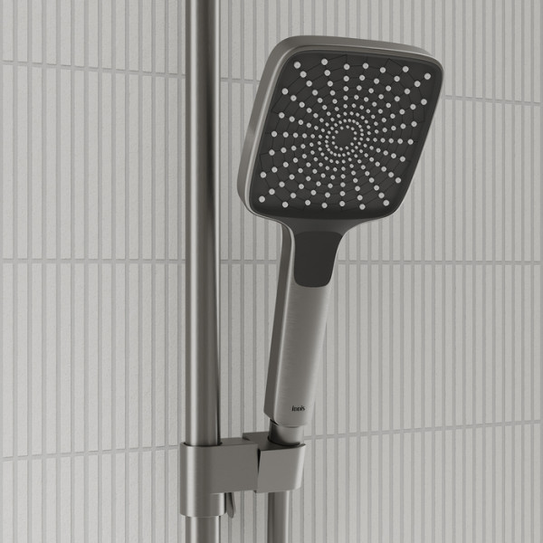 Душевая система Iddis Parker с тропическим душем и изливом матовый графит (PARGM3Fi060)