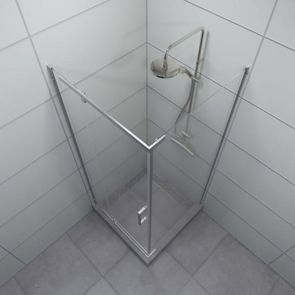 Душевой уголок Triton Терра 90x90 стекло прозрачное, профиль хром (DK281)